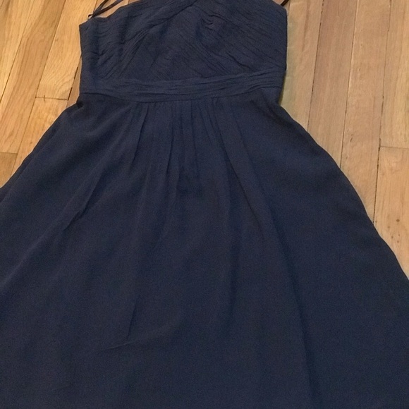 Ann Taylor, one shoulder  chiffon dress - Picture 4 of 6